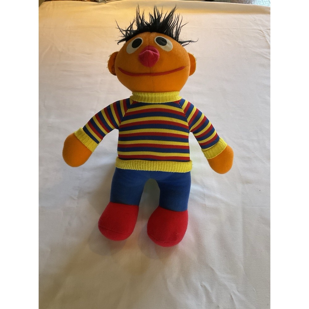 Vintage Hasbro Sesame‎ Street Ernie Plush Soft Stuffed 1984 1985